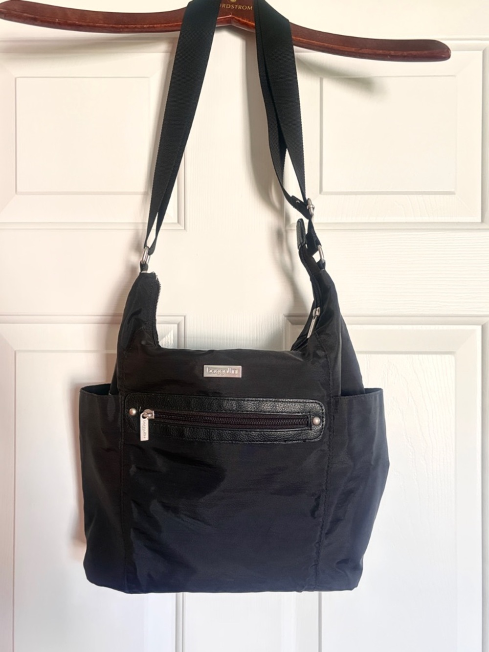 Baggallini Black Crossbody Tote Bag